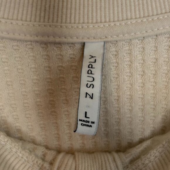 Z SUPPLY Thermal Waffle Long Sleeve Henley - Picture 6 of 7